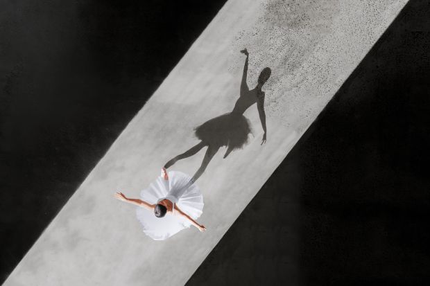 从该系列中，芭蕾舞演员来自空中©Brad Walls