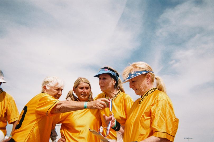 超过70年代的女子团队在美国拉斯维加斯友谊杯期间（2021年）Judi Works和Shannon Siegel/目标点击