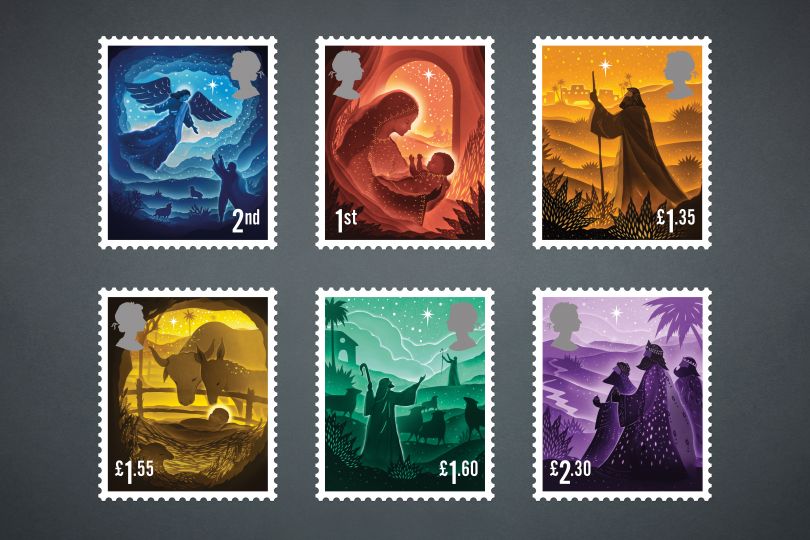 皇家邮政 -  2019年圣诞节邮票©Charlie Smith Design